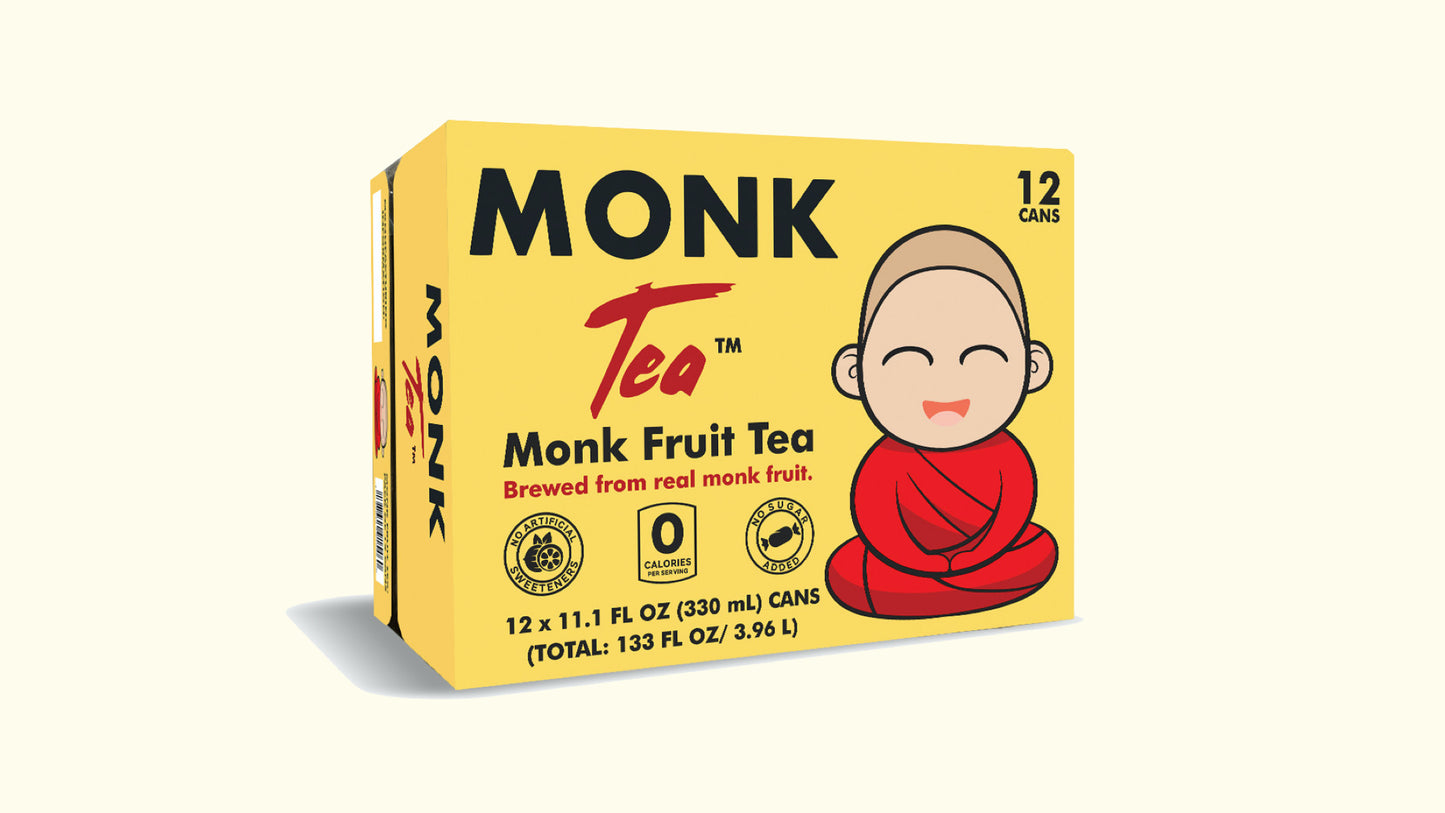 Monk Fruit Tea: Pack of 12 Cans